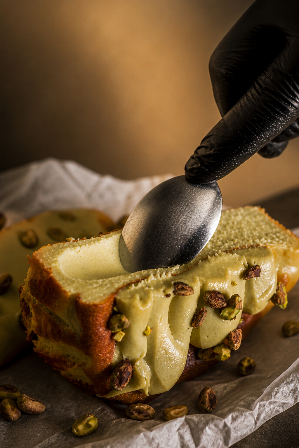 Basque Burnt Cheesecake — Pistachio