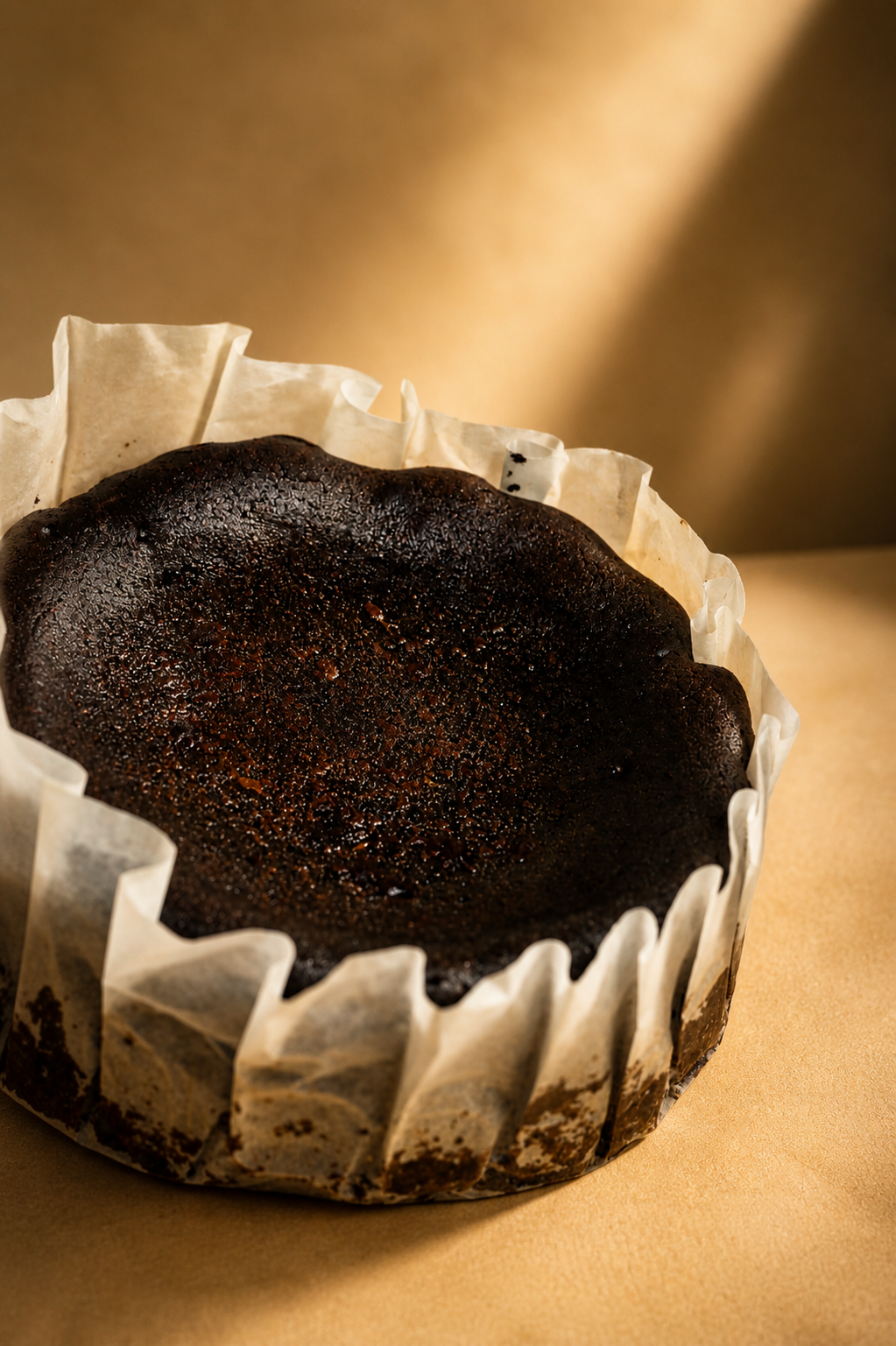 Basque Burnt Cheesecake — Black Sesame