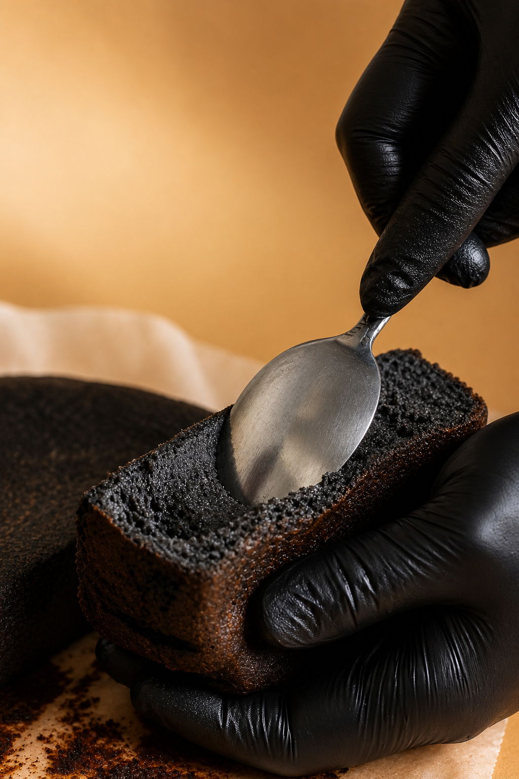 Basque Burnt Cheesecake — Black Sesame
