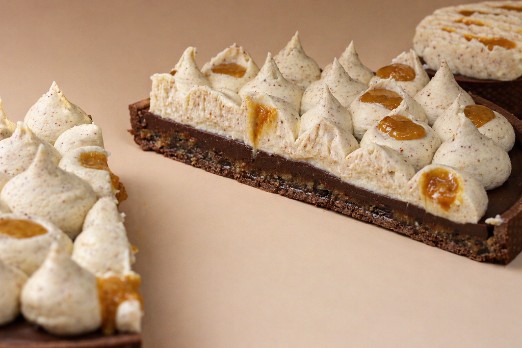 Hazelnut Praline & Chocolate Tart