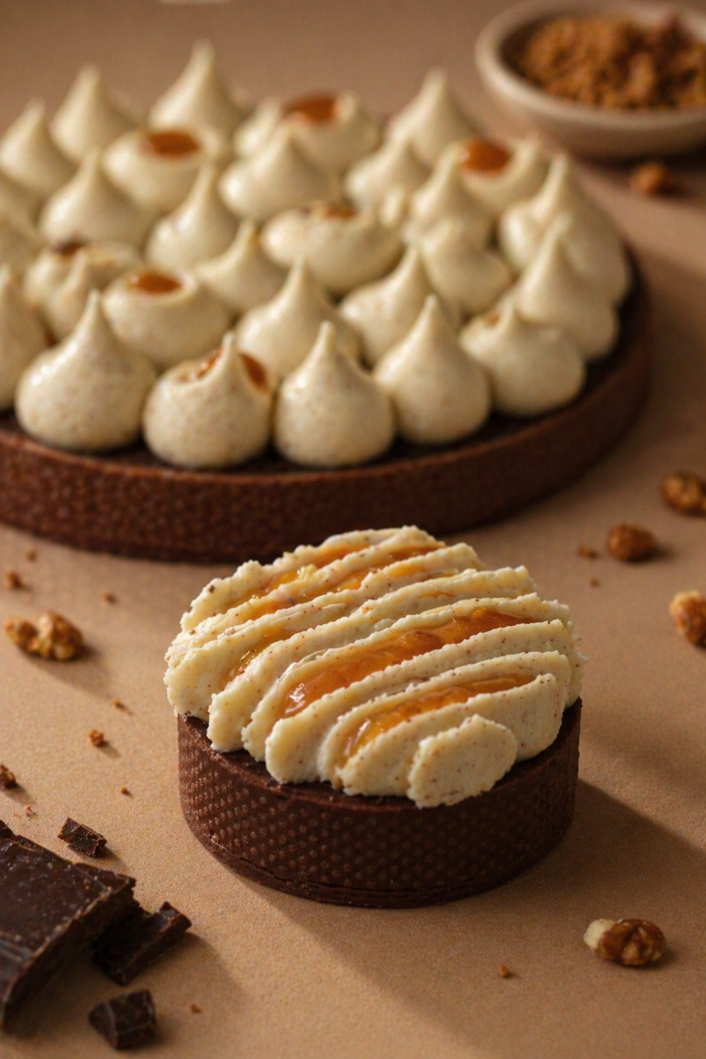 Hazelnut & chocolate Tartlet