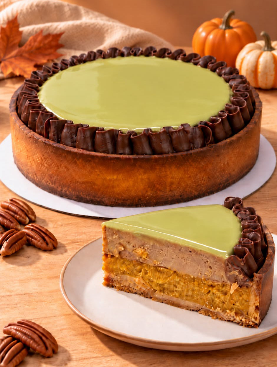 Pumpkin & Salted Pecan Caramel Tart