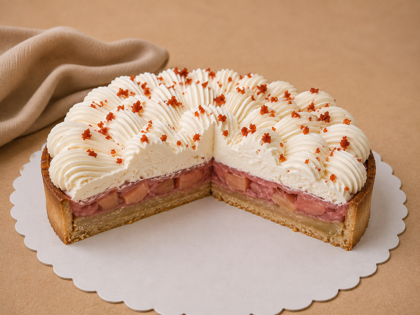 Guava & Peach Almond Tart